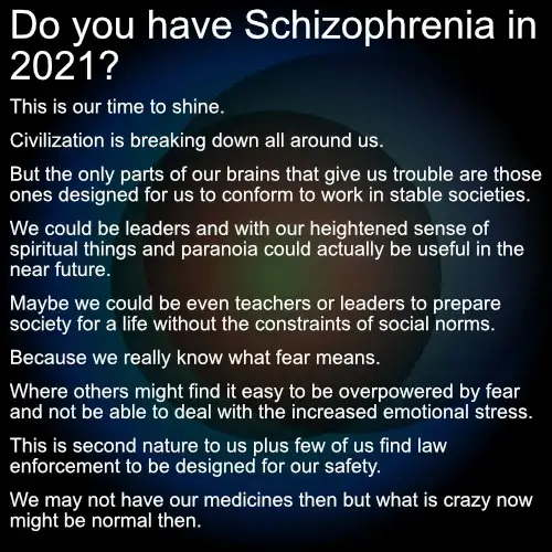 infographic of do you have schizophrenia in 2021?